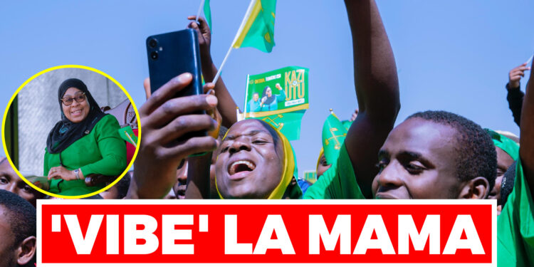 WASANII WASHUSHA BURUDANI NZITO MIKUTANO YA KAMPENI ZA DK. SAMIA