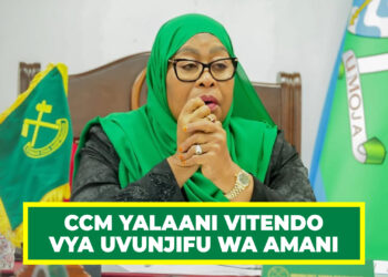 CCM YAWAPONGEZA WANANCHI, YALAANI VITENDO VYA UVUNJIFU WA AMANI