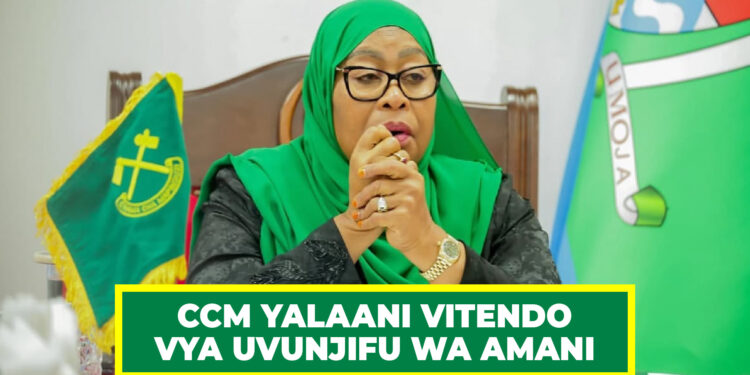 CCM YAWAPONGEZA WANANCHI, YALAANI VITENDO VYA UVUNJIFU WA AMANI