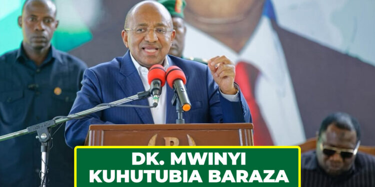 WAJUMBE WAJAWA MATUMAINI RAIS MWINYI AKIHUTUBIA BARAZA
