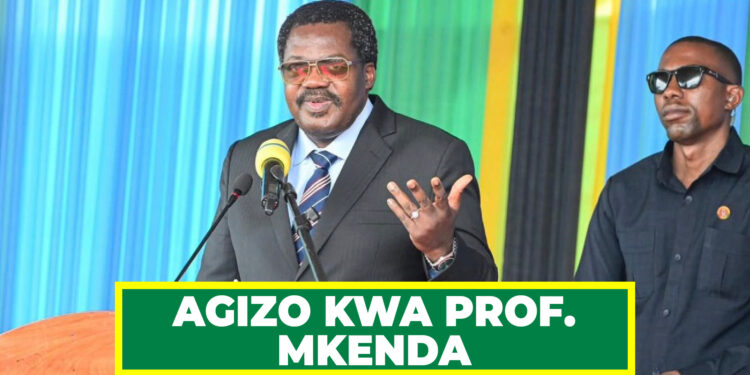 DK. NCHIMBI ATOA AGIZO KWA PROF. MKENDA