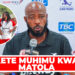 KETE YA KWANZA MUHIMU KWA MATOLA SIMBA SC