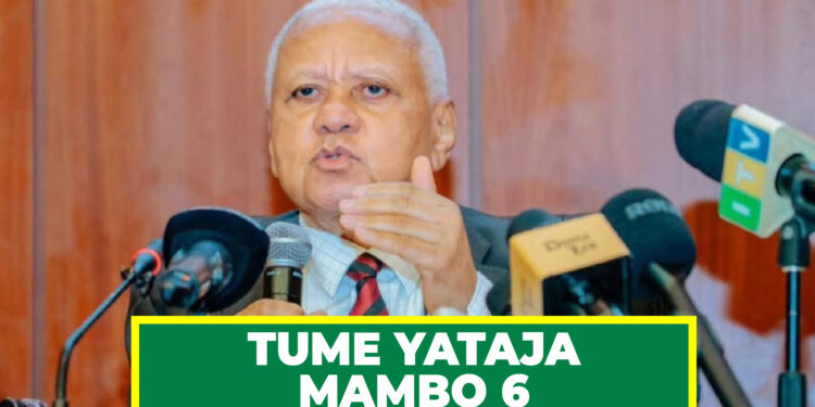 TUME YATAJA MAMBO 6  ITAKAYOYAFANYIA KAZI