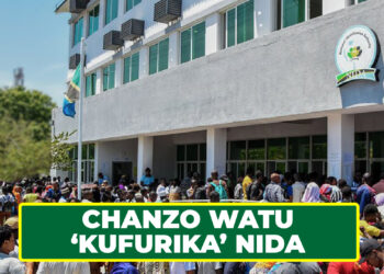 AJIRA MPYA CHANZO WATU ‘KUFURIKA’ NIDA