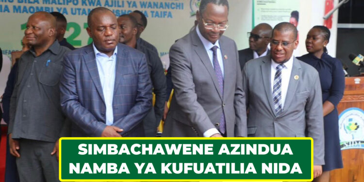 SIMBACHAWENE AZINDUA NAMBA YA KUFUATILIA NIDA