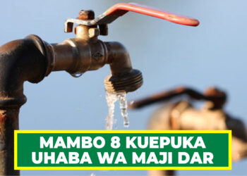 WATAALAMU WATAJA MAMBO 8 KUEPUKA UHABA WA MAJI DAR