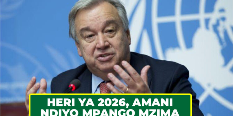 HERI YA 2026, AMANI NDIYO MPANGO MZIMA