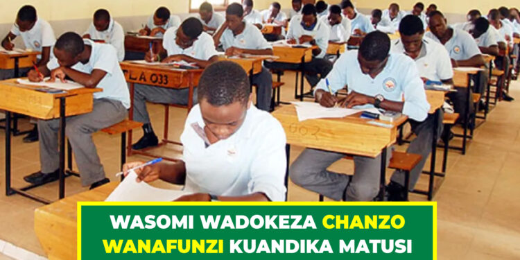 WASOMI WADOKEZA CHANZO WANAFUNZI KUANDIKA MATUSI
