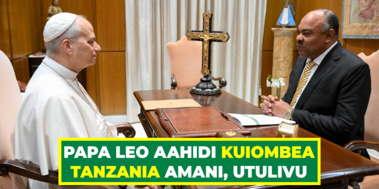 PAPA LEO AAHIDI KUIOMBEA TANZANIA AMANI, UTULIVU