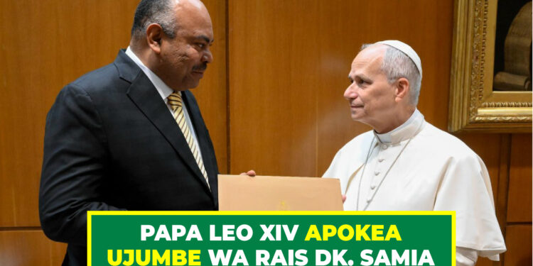 PAPA LEO XIV APOKEA UJUMBE WA RAIS DK. SAMIA