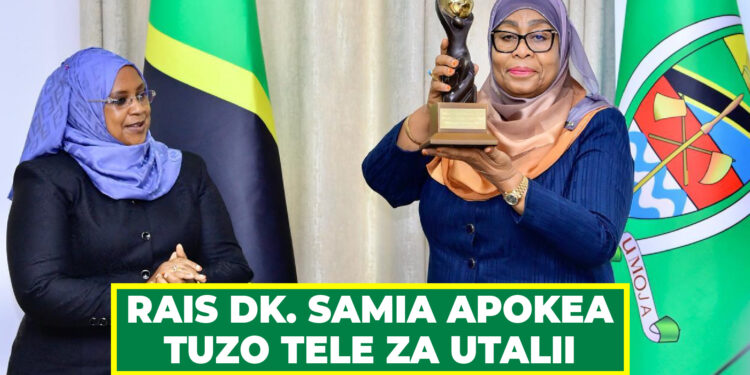 RAIS DK. SAMIA APOKEA TUZO TELE ZA UTALII