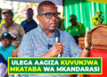 ULEGA AAGIZA KUVUNJWA MKATABA WA MKANDARASI