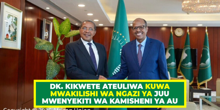 DK. KIKWETE ATEULIWA KUWA MWAKILISHI WA NGAZI YA JUU WA MWENYEKITI WA KAMISHENI YA AU