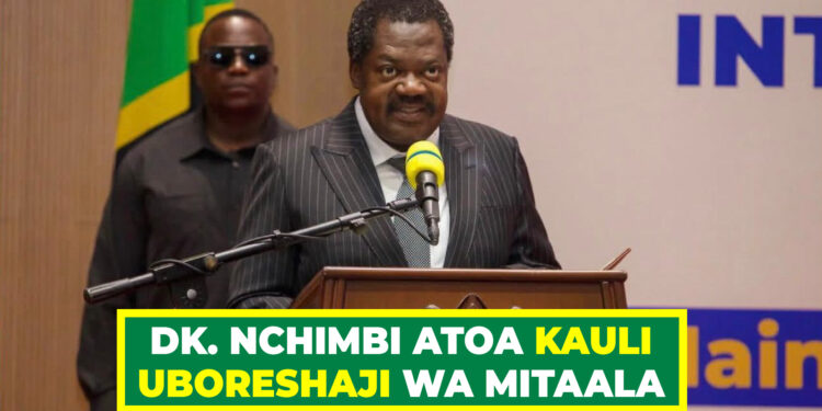 DK. NCHIMBI ATOA KAULI UBORESHAJI WA MITAALA