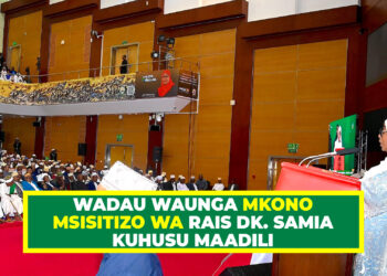 WADAU WAUNGA MKONO MSISITIZO WA RAIS DK. SAMIA KUHUSU MAADILI