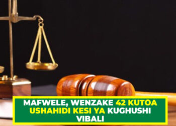 MAFWELE NA WENZAKE 42 KUTOA USHAHIDI KESI YA KUGHUSHIVIBALI VYA KUMILIKI SILAHA
