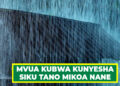 MVUA KUBWA KUNYESHA SIKU TANO MIKOA NANE