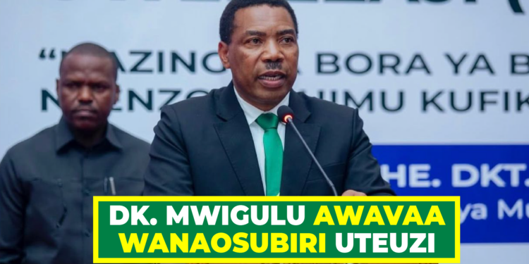 DK. MWIGULU AWAVAA WANAOSUBIRI UTEUZI