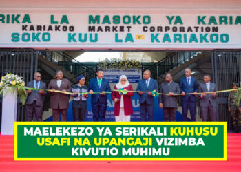 MAELEKEZO YA SERIKALI KUHUSU USAFI NA UPANGAJI VIZIMBA KIVUTIO MUHIMU