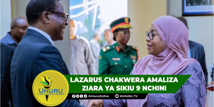 LAZARUS CHAKWERA AMALIZA ZIARA YA SIKIU 9 NCHINI