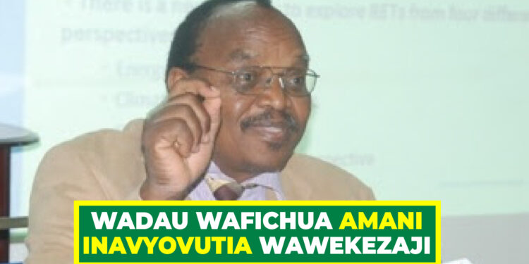WADAU WAFICHUA AMANI INAVYOVUTIA WAWEKEZAJI