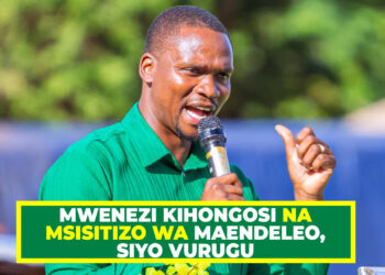 MWENEZI KIHONGOSI NA MSISITIZO WA MAENDELEO, SIYO VURUGU