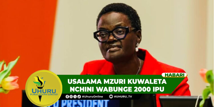 USALAMA MZURI KUWALETA NCHINI WABUNGE 2000 IPU