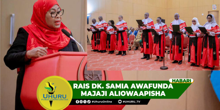 RAIS DK. SAMIA AWAFUNDA MAJAJI ALIOWAAPISHA