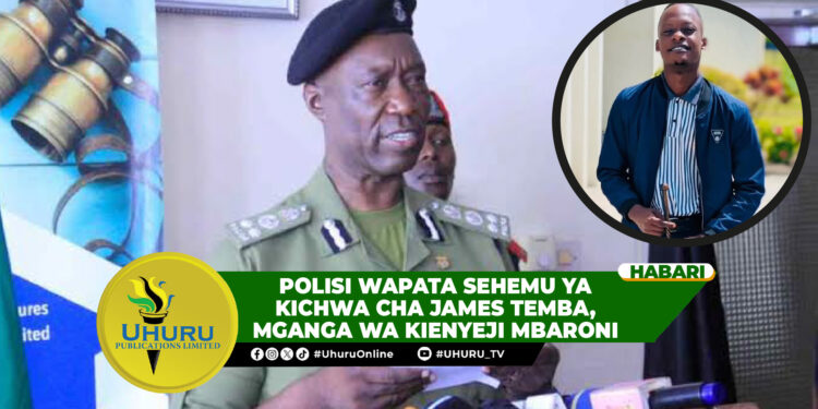 POLISI WAPATA SEHEMU YA KICHWA CHA JAMES TEMBA, MGANGA WA KIENYEJI MBARONI