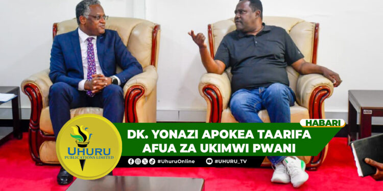 DK. YONAZI APOKEA TAARIFA AFUA ZA UKIMWI PWANI