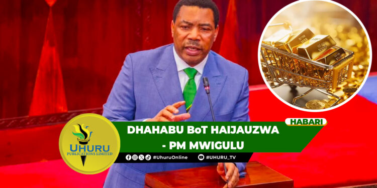 DHAHABU BoT HAIJAUZWA – PM MWIGULU