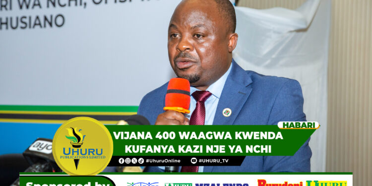 VIJANA 400  WAAGWA KWENDA KUFANYA KAZI NJE YA NCHI