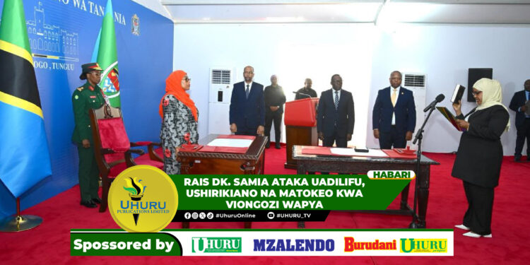 RAIS DK. SAMIA ATAKA UADILIFU, USHIRIKIANO NA MATOKEO KWA VIONGOZI WAPYA