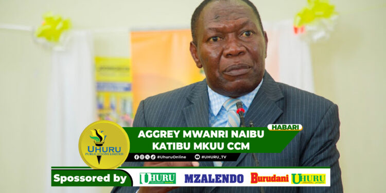 AGGREY MWANRI NAIBU KATIBU MKUU CCM