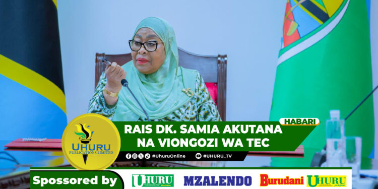 RAIS DK. SAMIA AKUTANA NA VIONGOZI WA TEC
