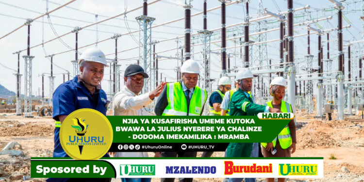 NJIA YA KUSAFIRISHA UMEME KUTOKA BWAWA LA JULIUS NYERERE YA CHALINZE – DODOMA IMEKAMILIKA: MRAMBA