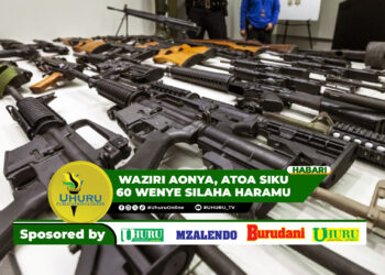WAZIRI AONYA, ATOA SIKU 60 WENYE SILAHA HARAMU
