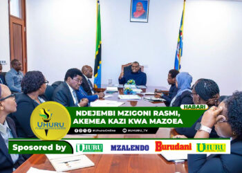 NDEJEMBI MZIGONI RASMI, AKEMEA KAZI KWA MAZOEA