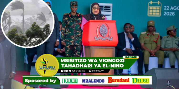 MSISITIZO WA VIONGOZI TAHADHARI YA EL-NINO