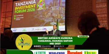 BRITISH AIRWAYS KUREJEA TANZANIA, KUANZA SAFARI MEI 2027