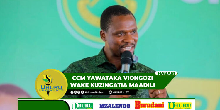 CCM YAWATAKA VIONGOZI WAKE KUZINGATIA MAADILI